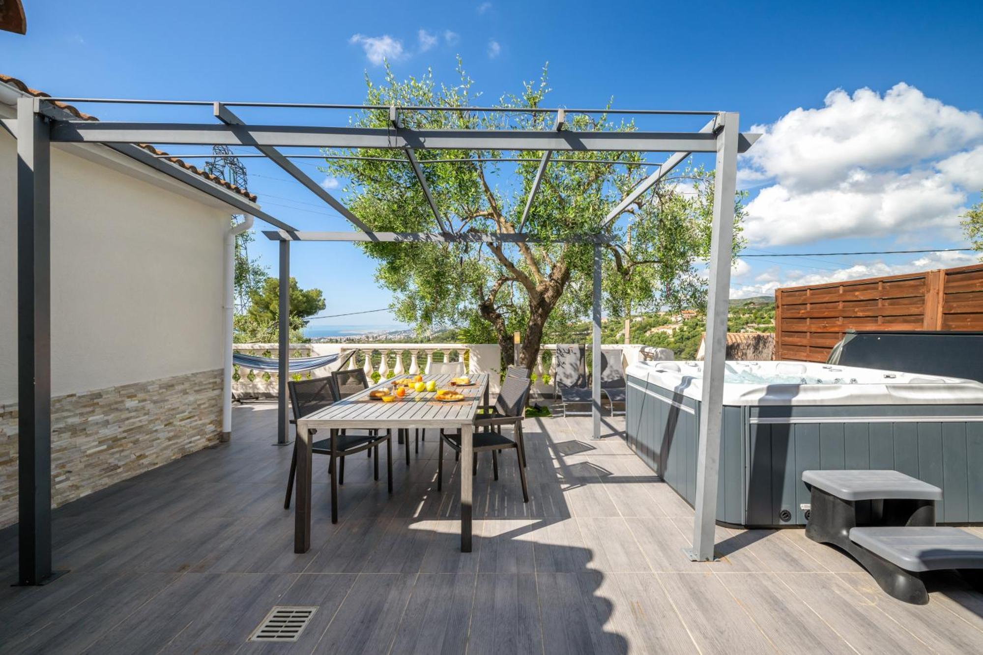 Villa Vue Mer, Terrasse Et Spa Niza Habitación foto
